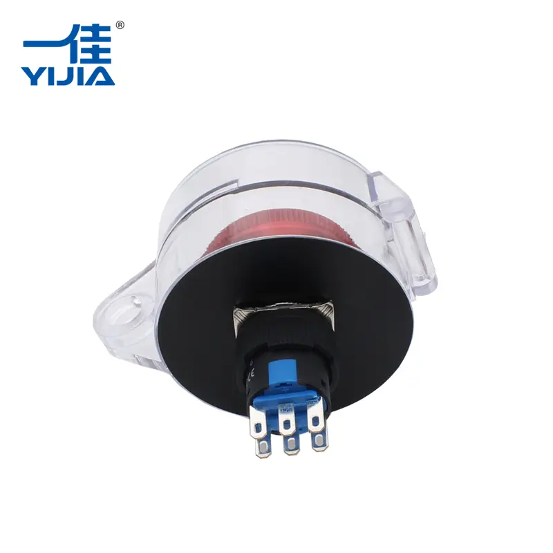 Botón de parada de emergencia cubierta