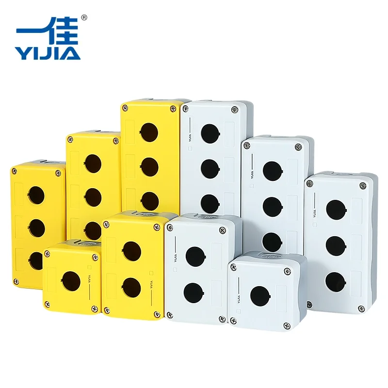 Caja de botón de plástico Caja de botón de plástico